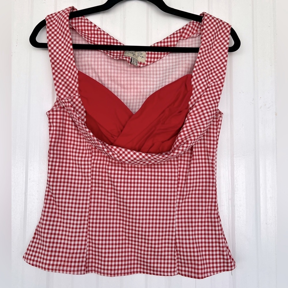 Lindy Bop Gingham Pinup Top